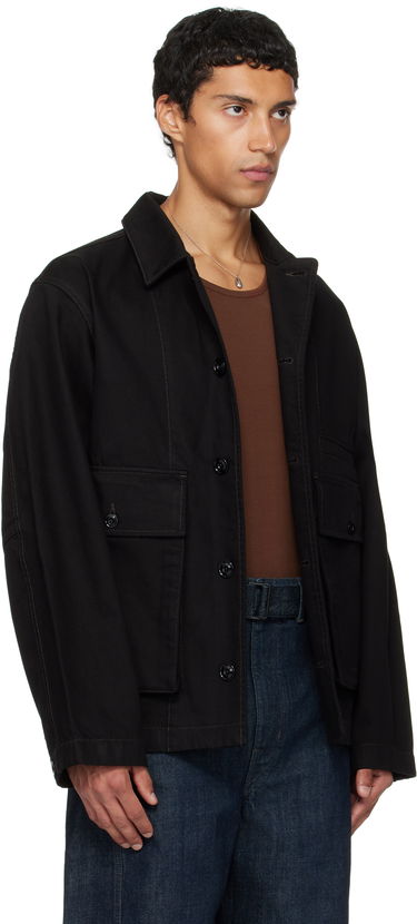 Jakke LEMAIRE Lemaire Boxy Denim Jacket Sort | OW1198 LD1055, 4