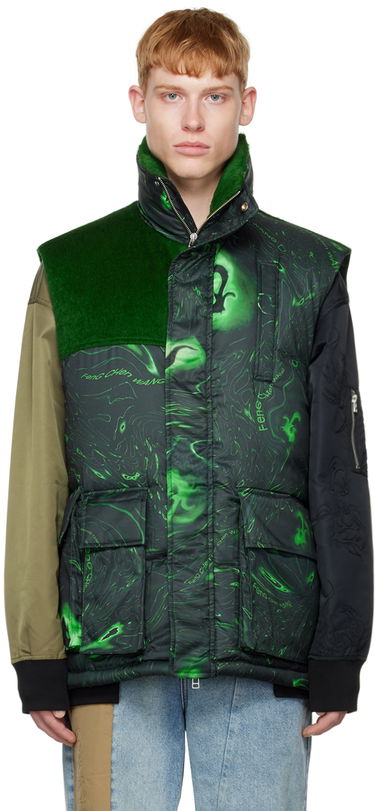Vest Feng Chen Wang Feng Chen Wang Graphic Down Vest Grøn | FUF14VS01, 0