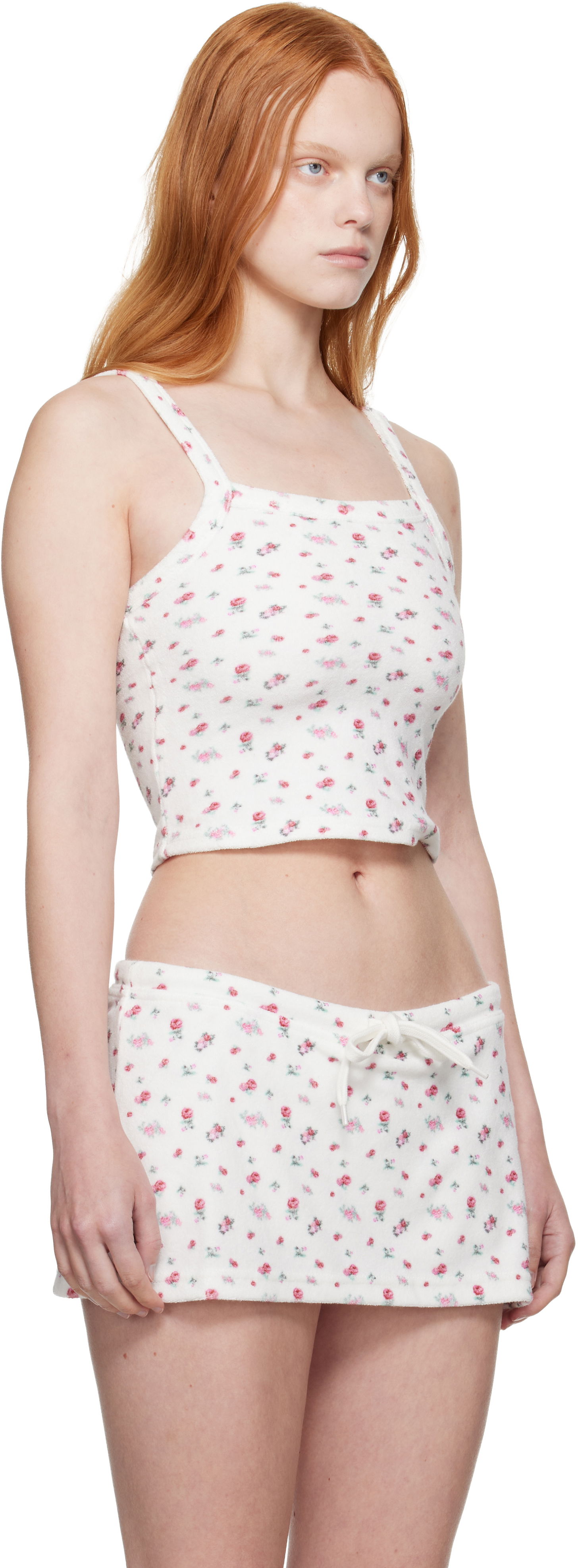 Tanktop GUIZIO Guizio Dani Terry Tank Top Hvid | P25106K098, 1