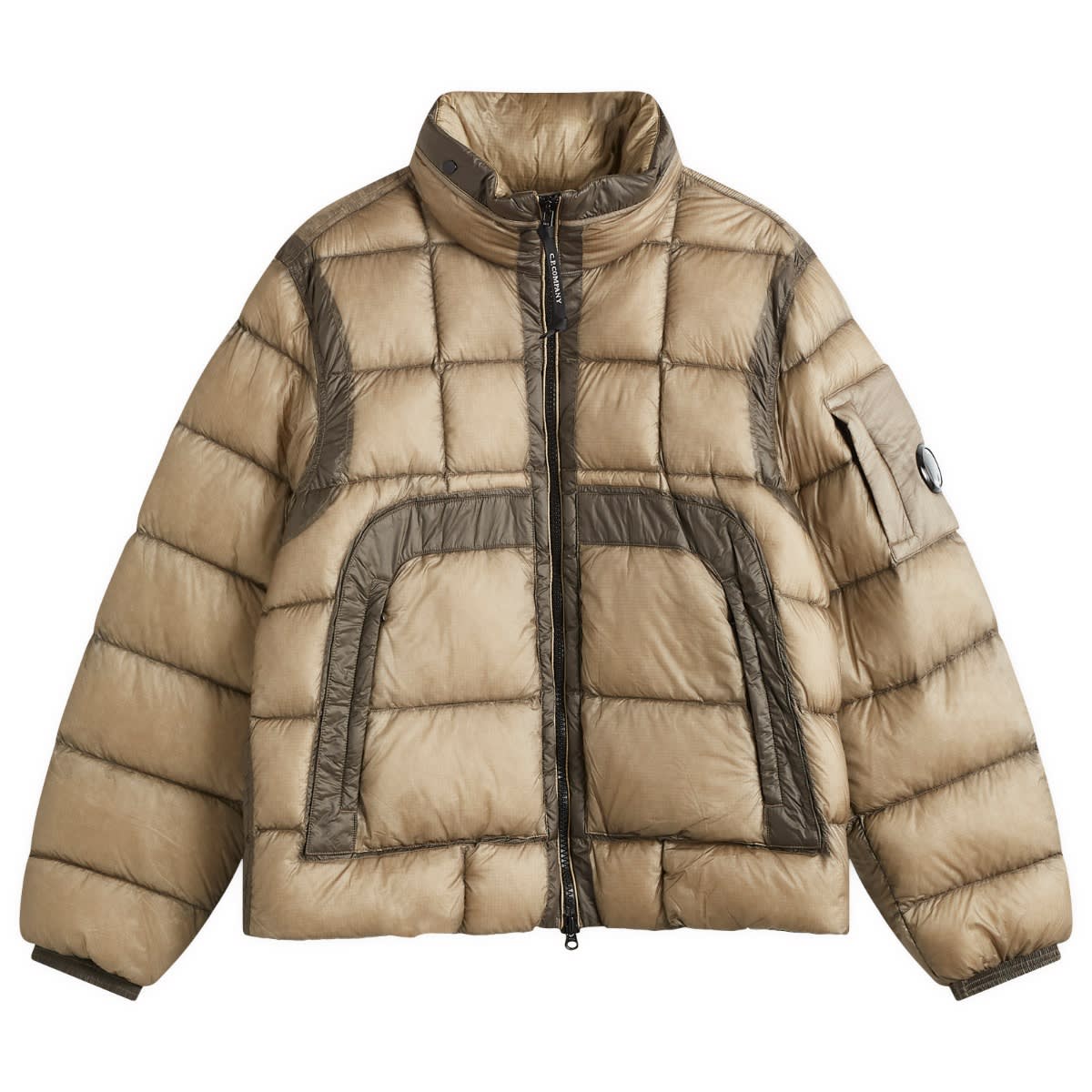 Puffer jakke C.P. Company Shell Down Jacket Beige | CMOW216A-006099A-327, 0