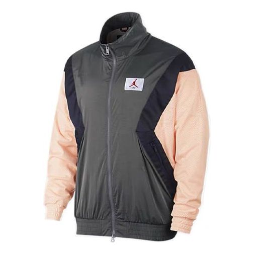 Vindjakke Jordan Jordan Flight Casual Long Sleeve Stand Collar Jacket Grøn | AO0556-272, 0