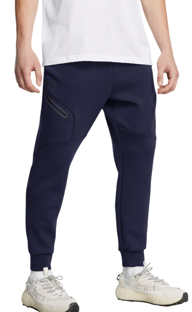 Joggingbukser Under Armour Unstoppable Fleece Joggers Mørkeblå | 1389353-410, 0
