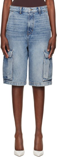 Rhude Baggy Denim Cargo Shorts
