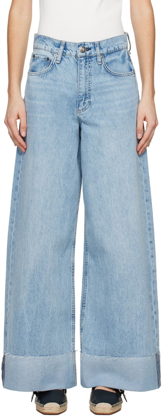 Jeans rag & bone Rag & Bone Sofie Wide Leg Jeans Blå | WDD24S2993BOMA, 0