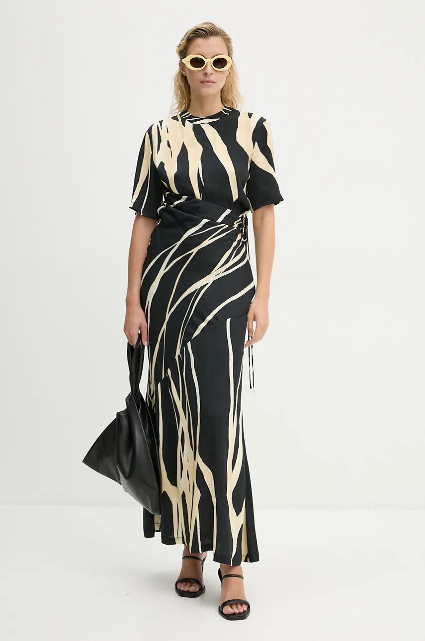 Kjole Nanushka Abstract Print Maxi Dress Sort | NW24PFBS20199, 0