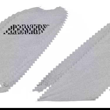 T-shirt Pleasures Hoops Long-Sleeve Tee Heather Grey Grå | P23SP055-GREY, 4