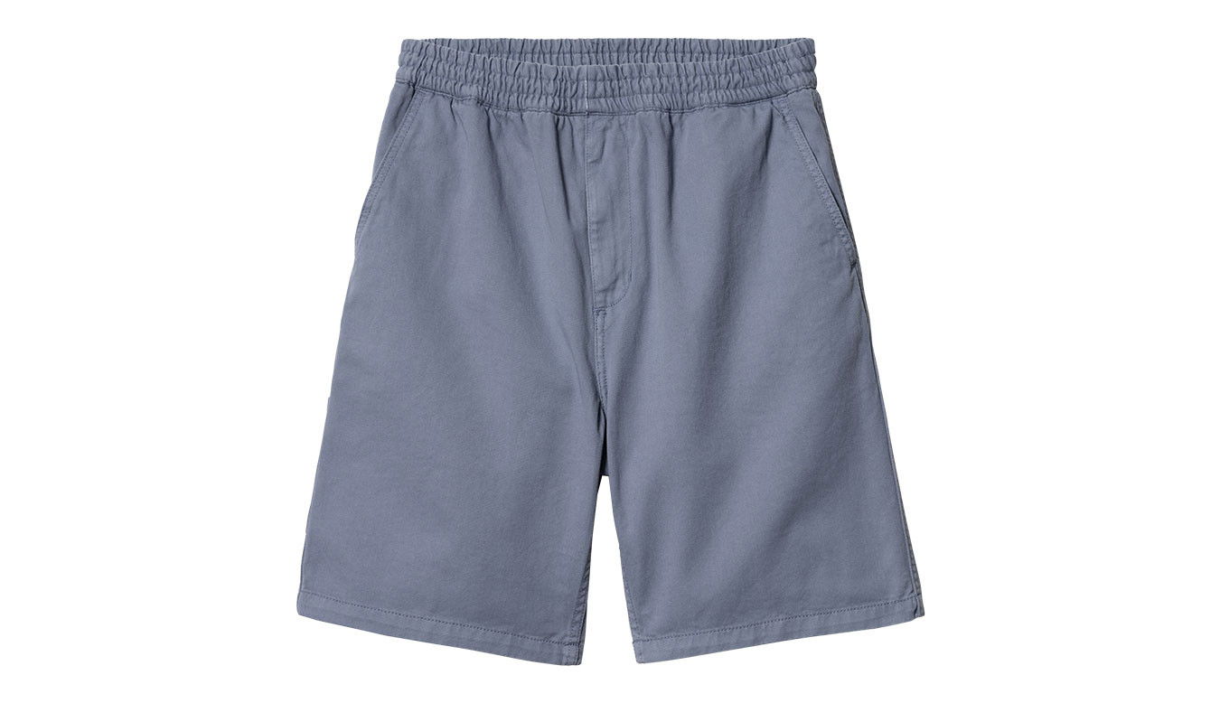 Shorts Carhartt WIP Flint Short Bay Blue Grå | I030480_1YD_GD, 0