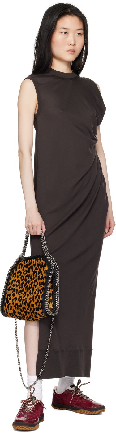 Skuldertaske Stella McCartney Leopard Print Mini Chain Bag Brun | 371223WP0494, 3