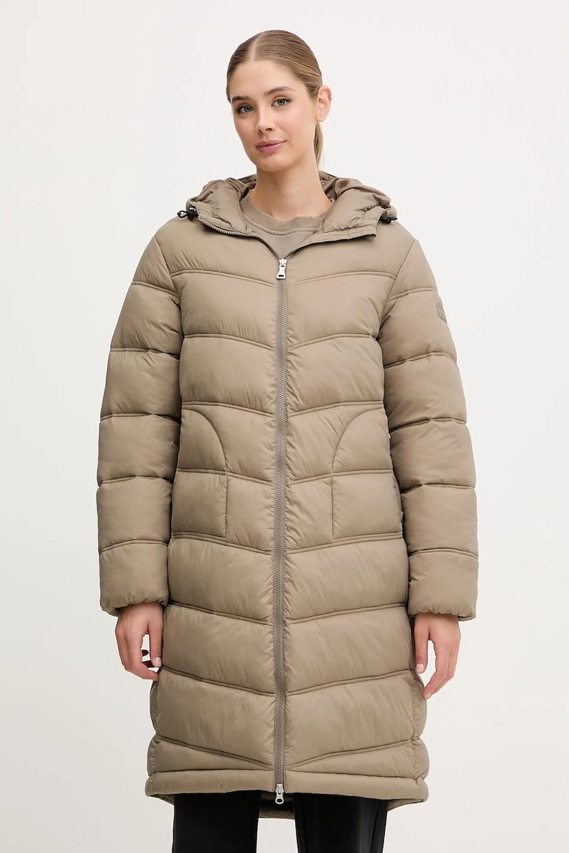 Puffer jakke Napapijri Napapijri A-Ega Winter Hooded Puffer Coat Beige | NP0A88XFN1T1