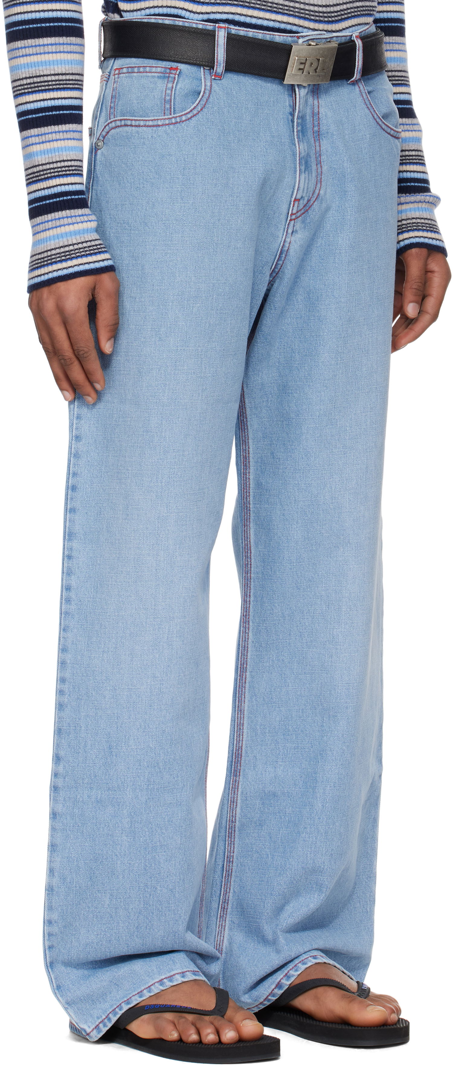 Jeans ERL ERL Straight Venice Jeans Blå | ERL10P012, 1