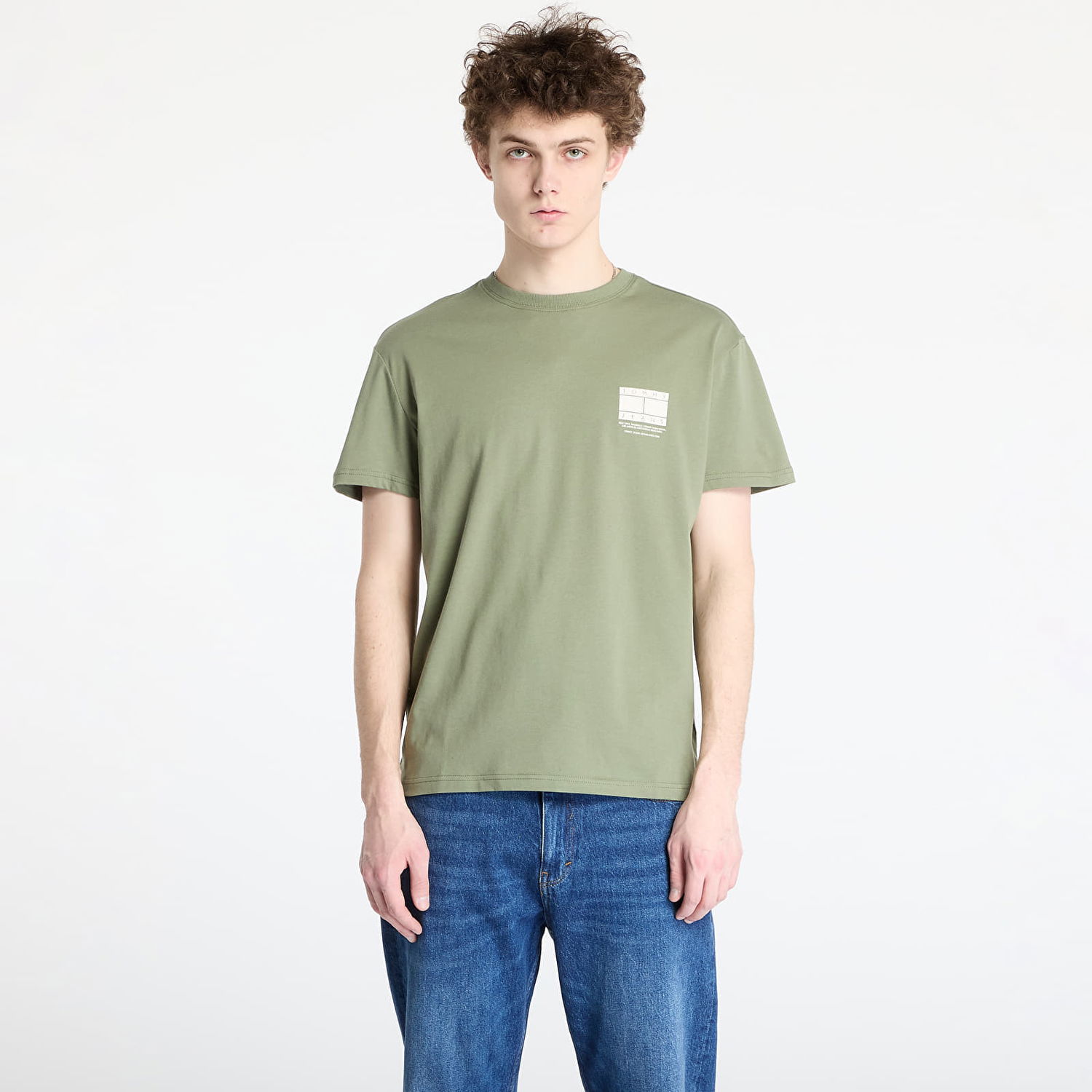 T-shirt Tommy Hilfiger Tommy Jeans Regular DNA Graphic T-Shirt Grøn | DM0DM20814 MR6, 0