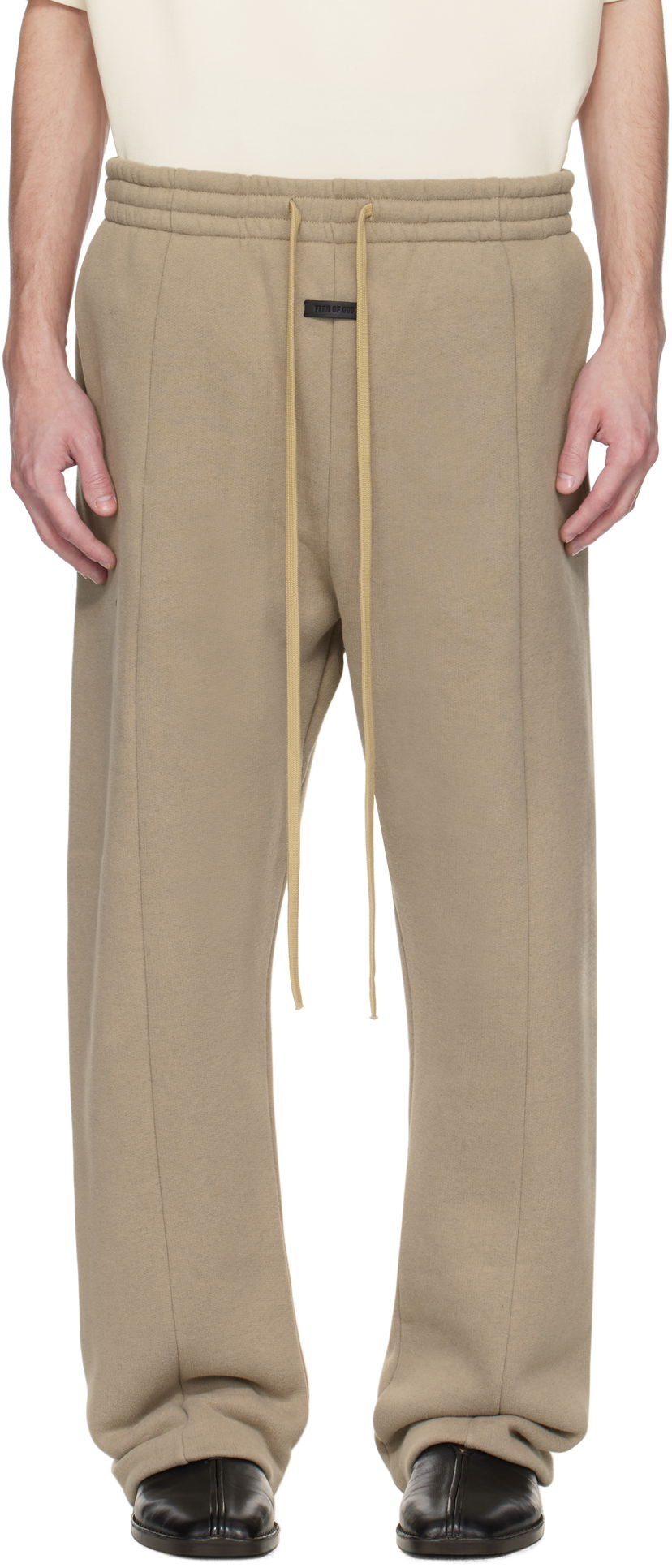 Joggingbukser Fear of God Fear of God Fleece Relaxed Sweatpants Beige | FGE240-419CCF