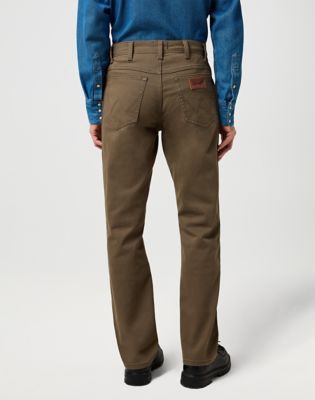 Bukser Wrangler Texas Straight Non Denim Pant 44 x32 Brun | 112371644:44:32, 0