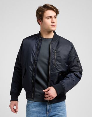 Bomberjakke Lee Relaxed Bomber Jacket Mørkeblå | 112371314, 0