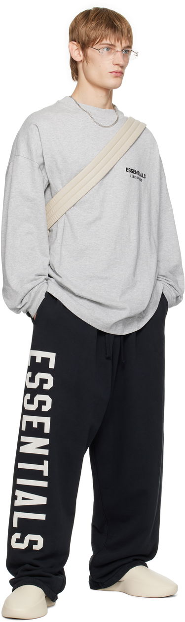 Sweater Fear of God Fear of God ESSENTIALS Jersey Long Sleeve T-Shirt Grå | 125HO244378F, 4