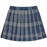 Nederdel BAPE Embroidery Check Pleated Skirt Mørkeblå | 001SKI302002L-NVY, 1