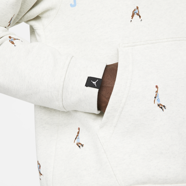 Sweatshirt Jordan Jordan Essentials Fleece Pullover Hoodie Hvid | DC9707-141, 2