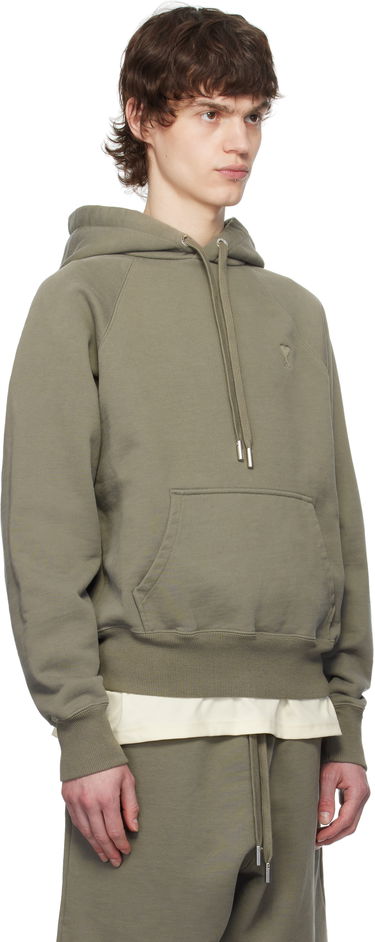 Sweatshirt AMI AMI Paris Ami de Coeur Cotton Hoodie Grøn | USW274.747, 1