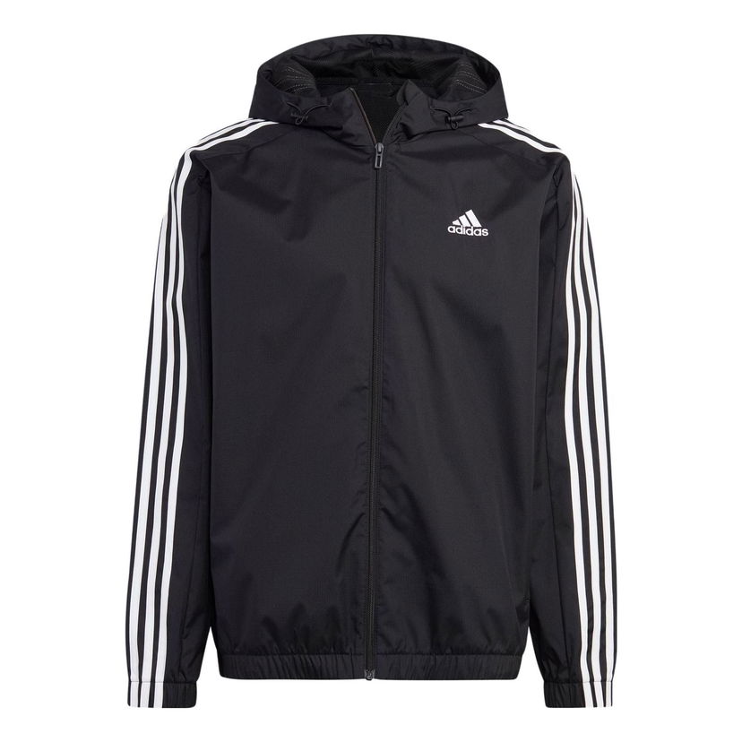 Vindjakke adidas Originals Essentials 3-Stripes Woven Windbreaker Sort | IB0384