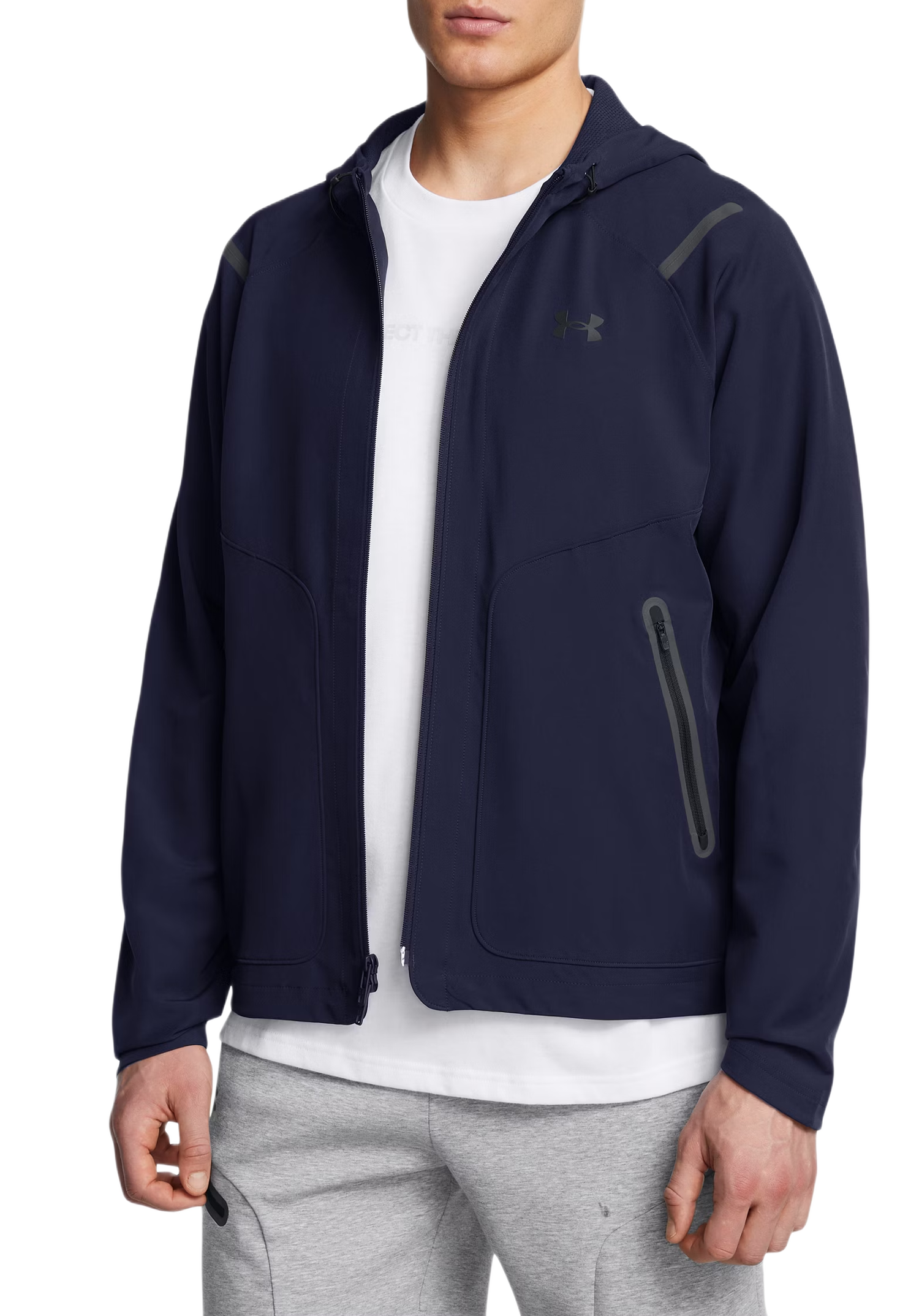 Jakke Under Armour Under Armour Unstoppable Hooded Jacket Mørkeblå | 1389354-410, 0