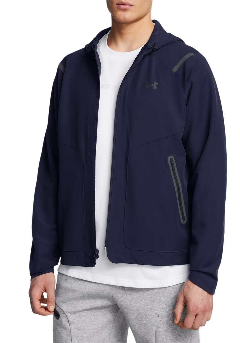Jakke Under Armour Under Armour Unstoppable Hooded Jacket Mørkeblå | 1389354-410