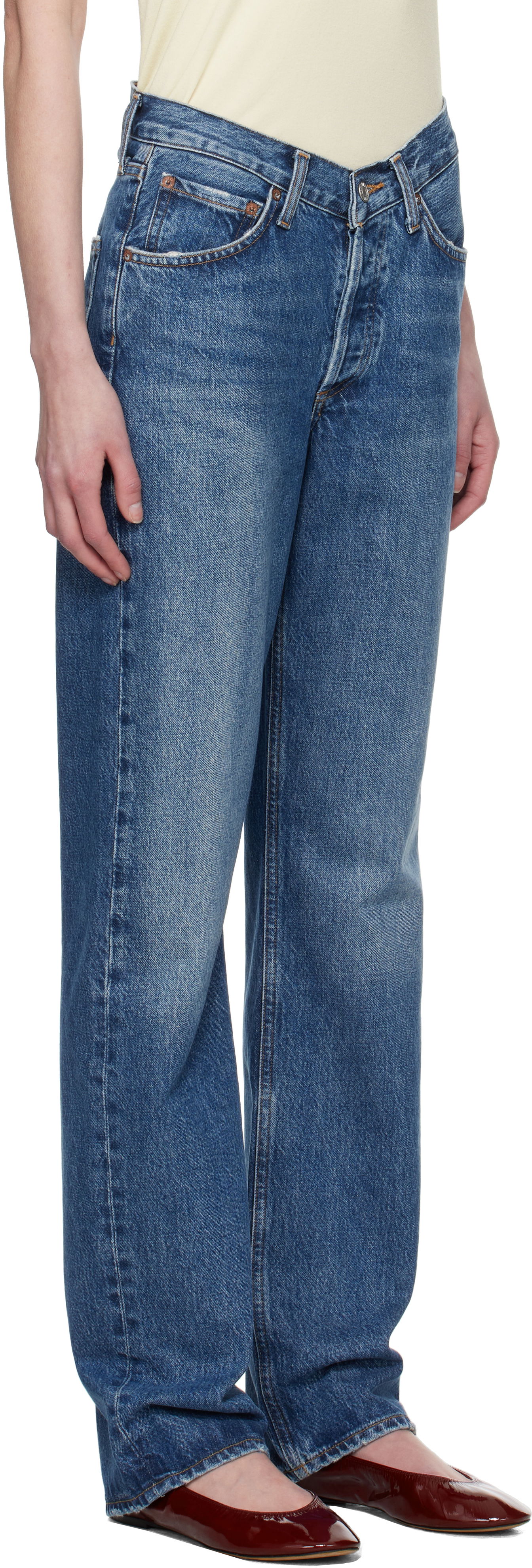 Jeans AGOLDE AGOLDE V-Waist Kelly Jeans Blå | A229-1535, 1