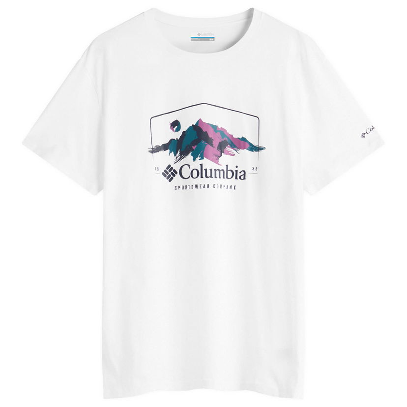 T-shirt Columbia Path Lake Graphic T-Shirt, Size Large Hvid | 1934814-109