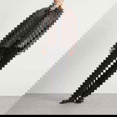 Skjorte OUR LEGACY Calfskin Leather Welding Shirt Size IT 46 Brun | M4259WU, 4