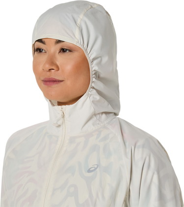 Vindjakke Asics Asics Road Packable Hooded Jacket Hvid | 2012d076-200, 2