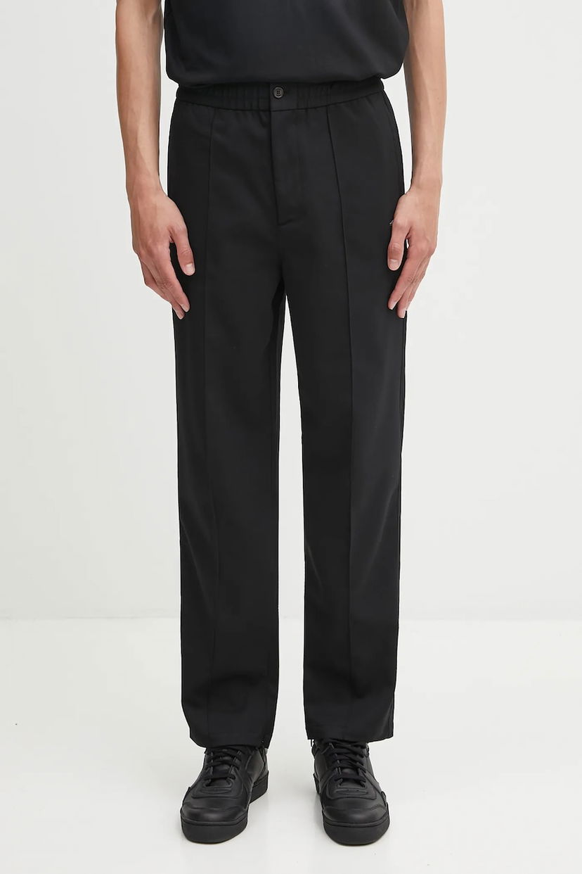 Bukser Filling Pieces Filling Pieces Coach Twill Wool Pants Sort | 422550500247
