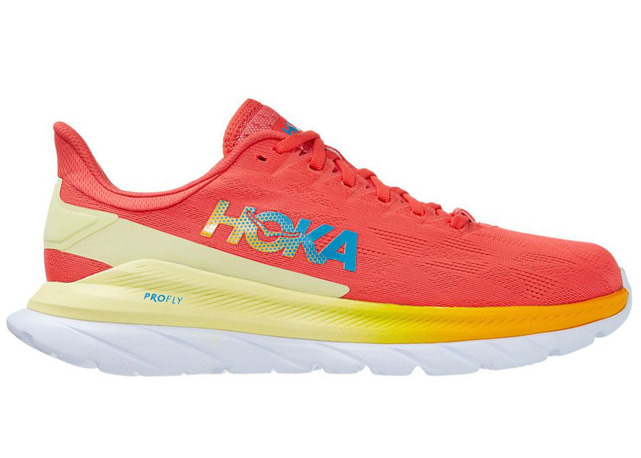 Sneakers og sko Hoka One One Mach 4 Hot Coral Rød | 1113528-HCSF, 0