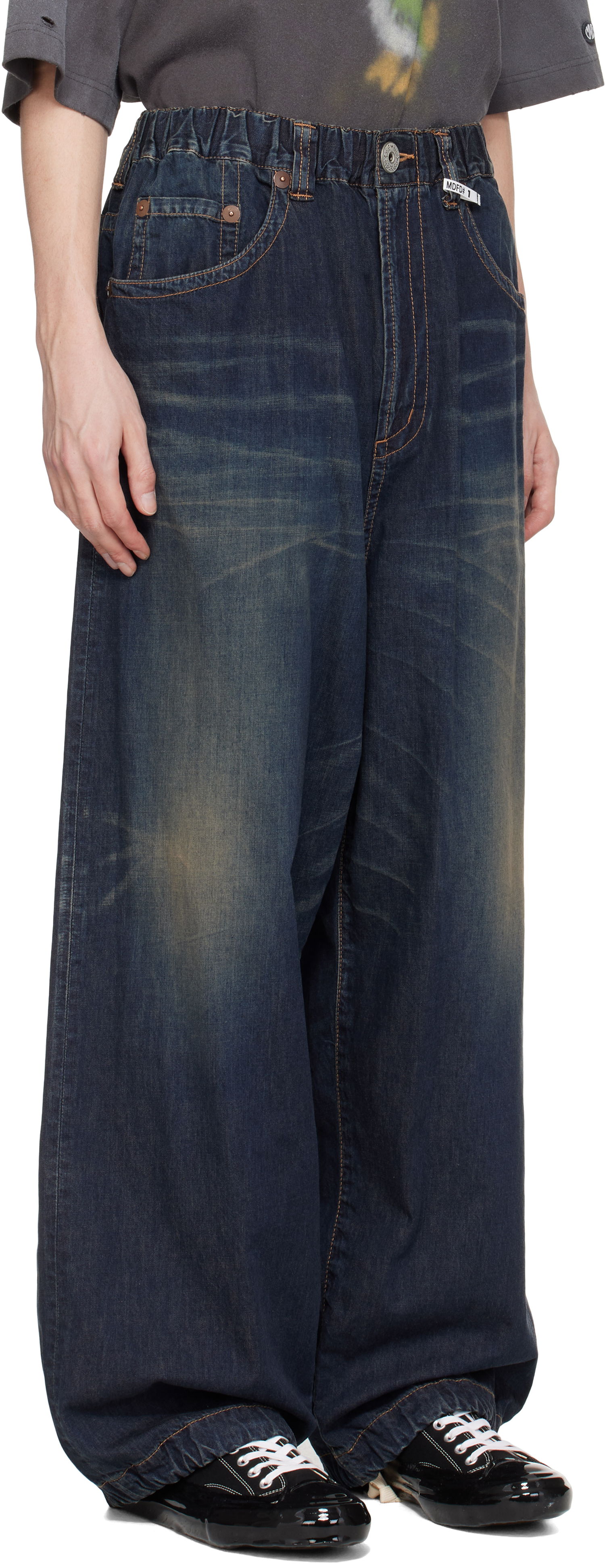 Jeans Maison MIHARA YASUHIRO MIHARA YASUHIRO Wide Leg Denim Jeans Blå | J14PT123, 1