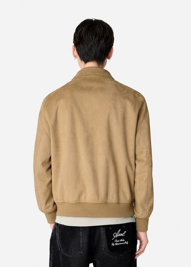 Bomberjakke AXEL ARIGATO Faux Suede Varsity Jacket Beige | A2859002, 3