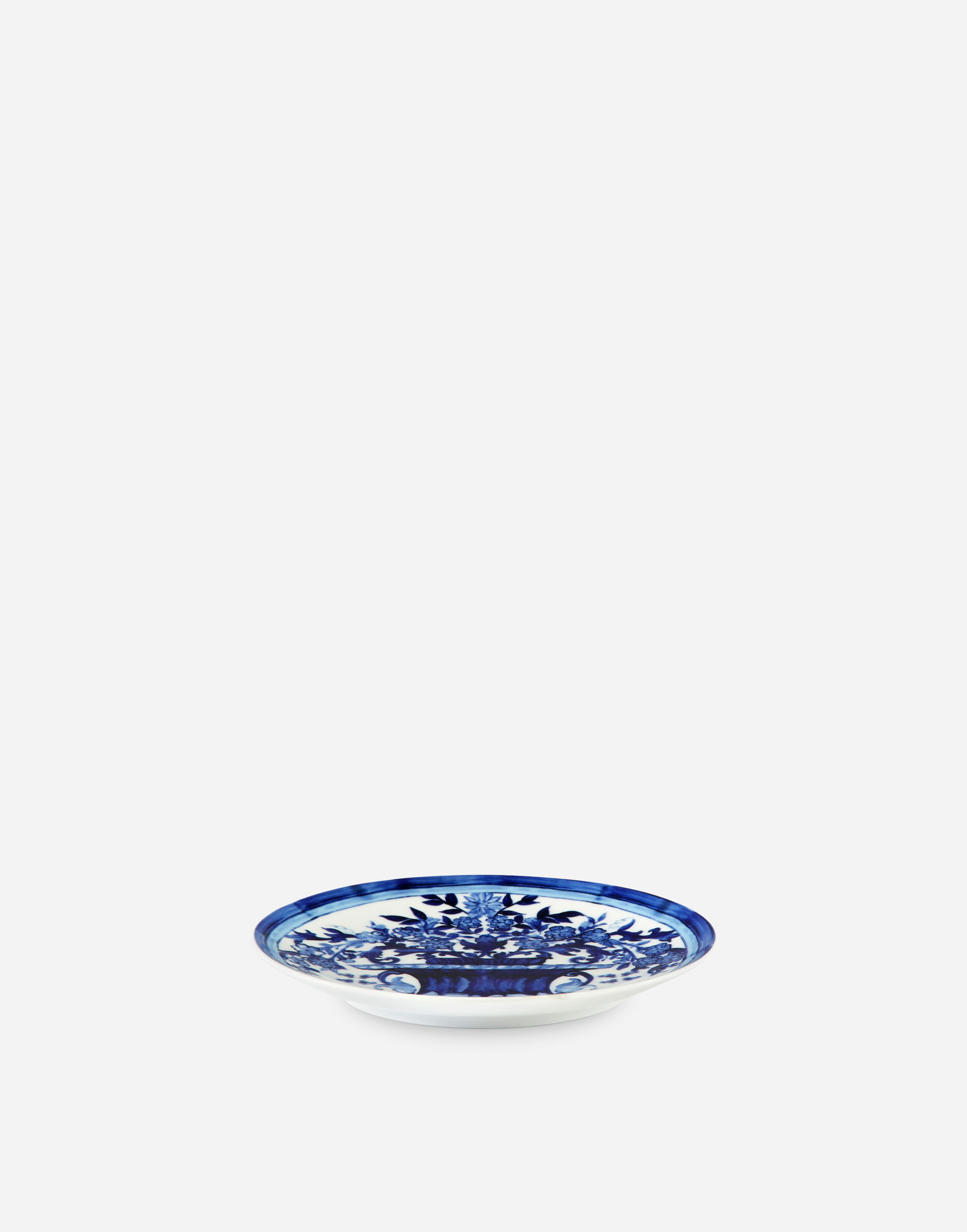 Home decor Dolce & Gabbana Porcelain Plates with Blue Floral Print Blå | TC0S02TCA88UB019, 1