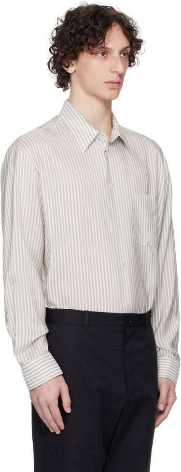 Skjorte The Row The Row Striped Shirt Hvid | 944-W3844, 1