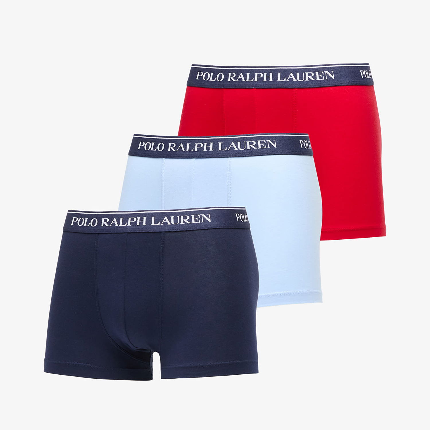 Boksere Polo by Ralph Lauren Stretch Cotton Classic Trunk 3-Pack Flerfarvet | 714830299151, 0