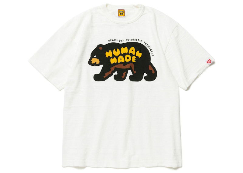 T-shirt Human Made Bear Graphic T-Shirt Hvid | HM25TE011