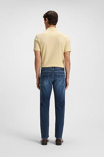 Jeans BOSS Delaware slim-fit jeans in soft-touch denim Blå | 50549814, 1