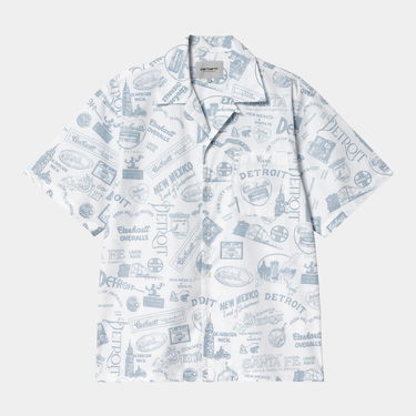 Skjorte Carhartt WIP Carhartt WIP S/S State Souvenir Shirt Hvid | I034550_9, 0