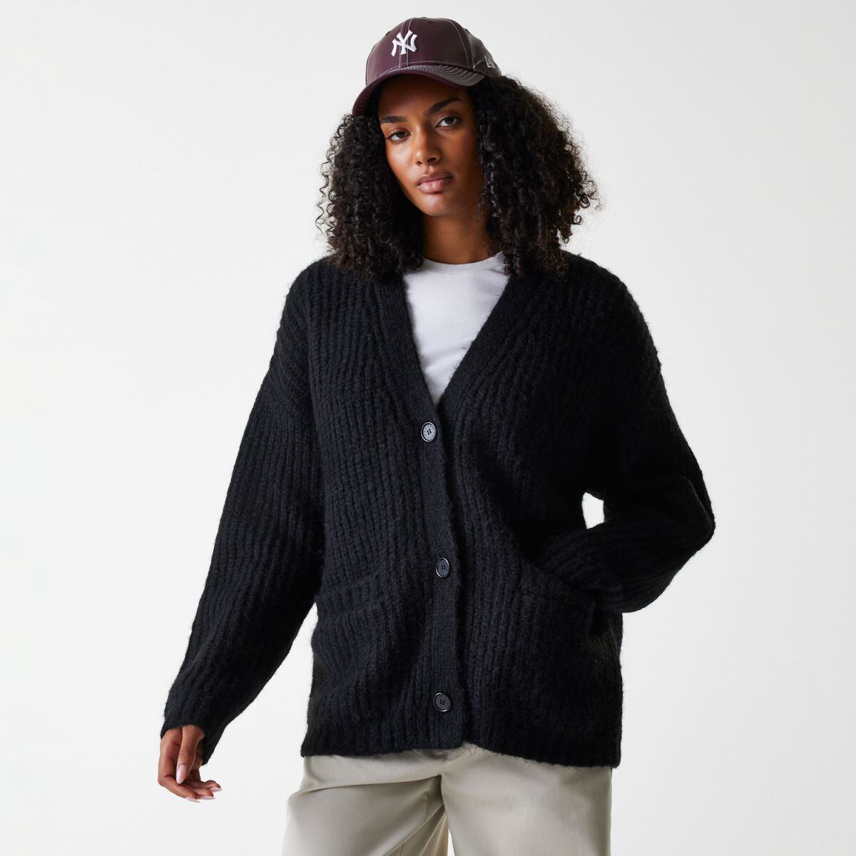 Sweater New Era New Era MLB NY Yankees Cardigan Sweater Sort | 60684485, 0
