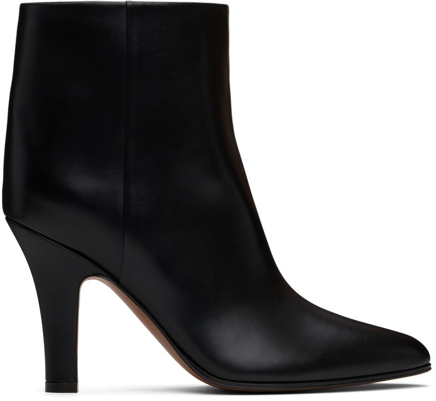 Kjole The Row The Row Prudens Leather Ankle Boots Sort | F1531-L57, 0