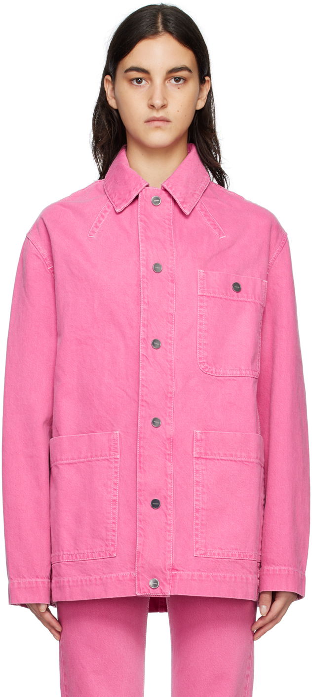 Jakke Jacquemus 'La Veste De-Nîmes Yelo' Denim Lyserød | 22E225DE006-1016, 0
