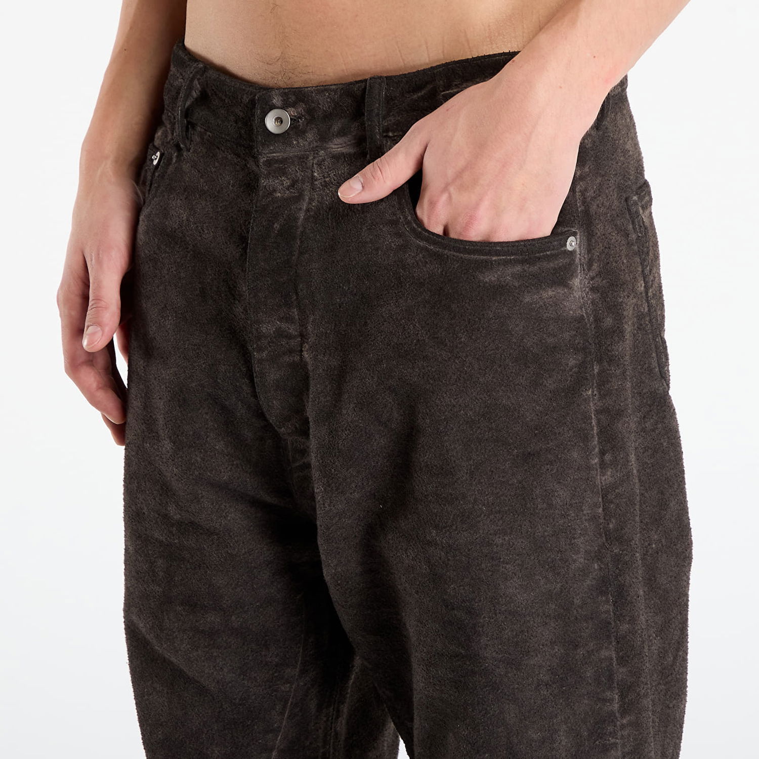 Jeans Rick Owens Rick Owens DRKSHDW Geth Wide Leg Jeans Brun | DU02E7351 BMO 78, 1