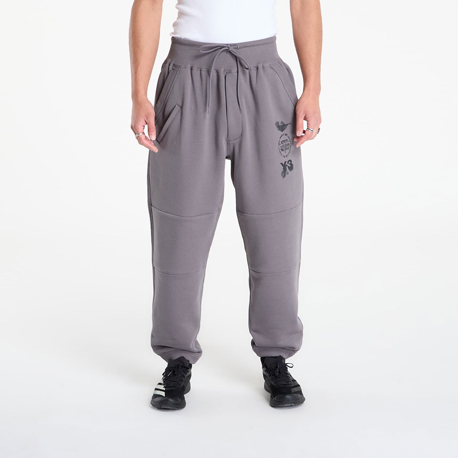 Joggingbukser Y-3 Track Pant Granite Grå | JZ0723, 0