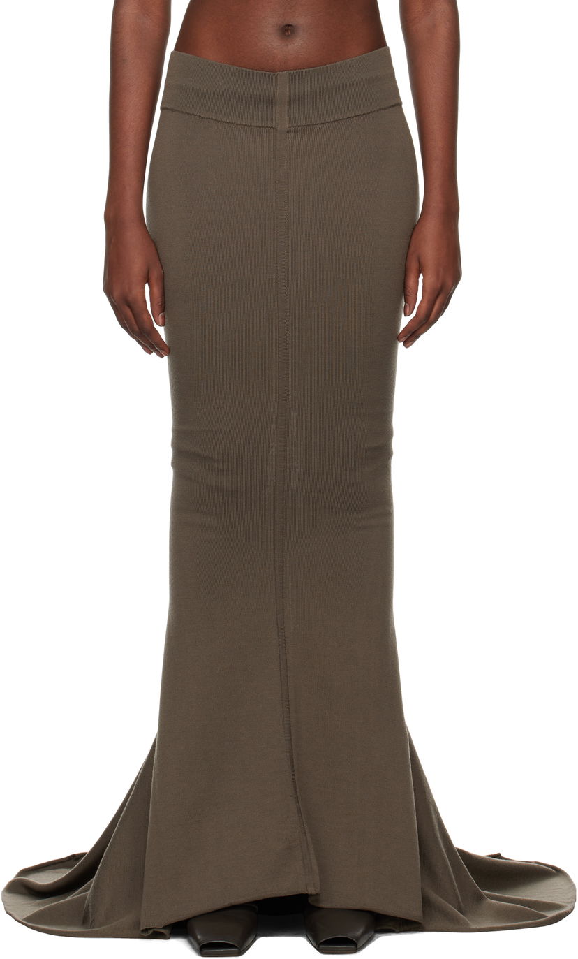 Nederdel Rick Owens Maxi Skirt Grå | RO02D3689 M