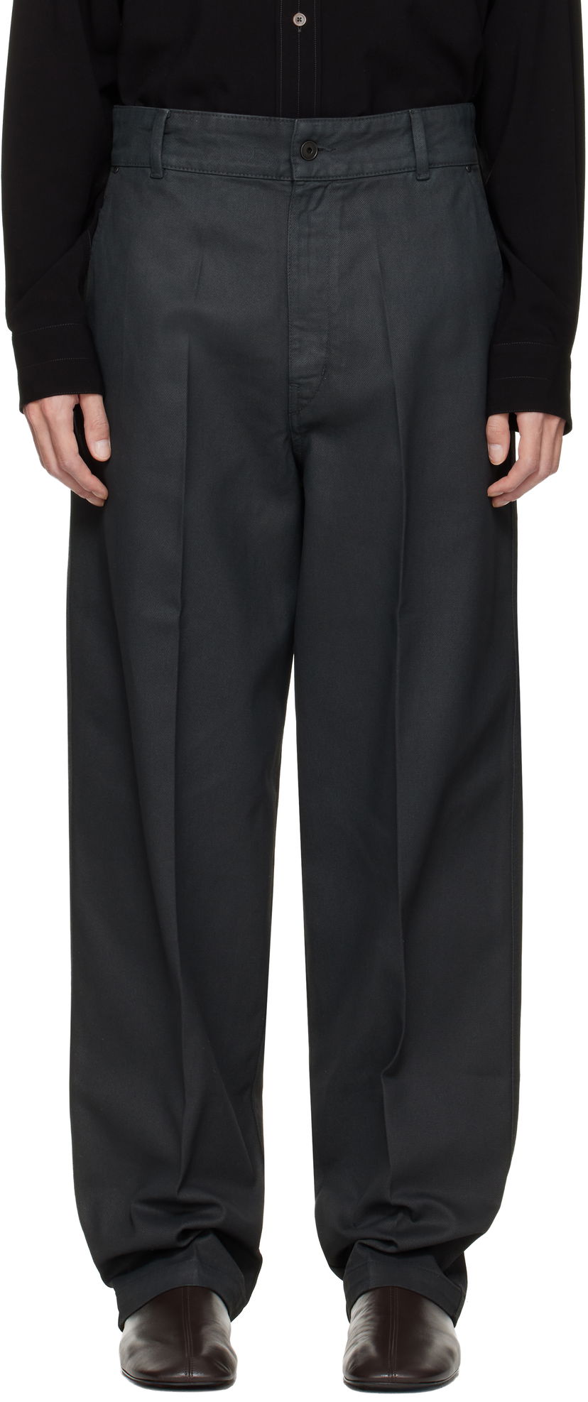 Jeans LEMAIRE Maxi Barrel Workwear Jeans Grå | PA1261 LD1059