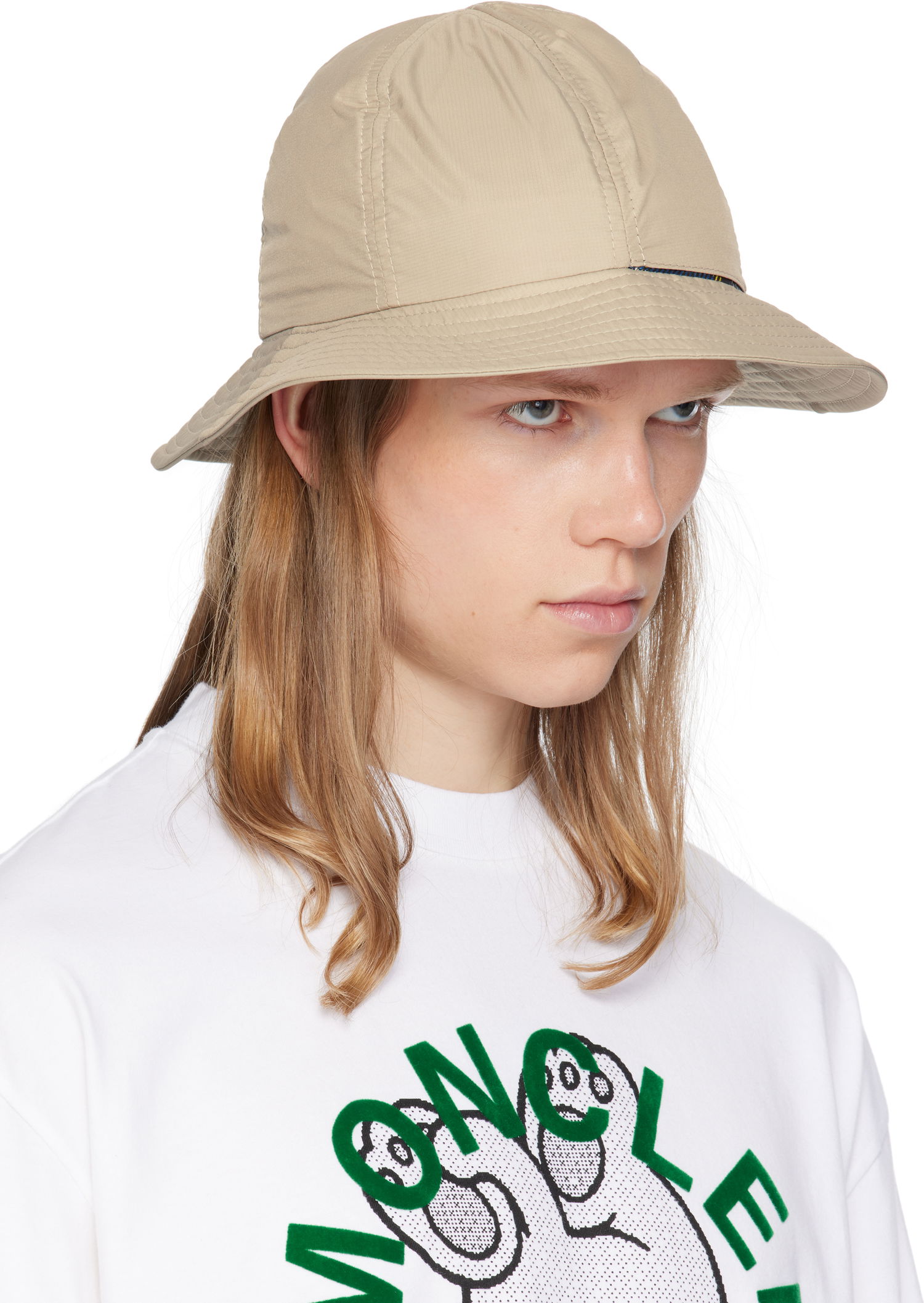 Hat Moncler Moncler Genius x FRGMT Reversible Bucket Hat Beige | K109U3B00001M5848, 1