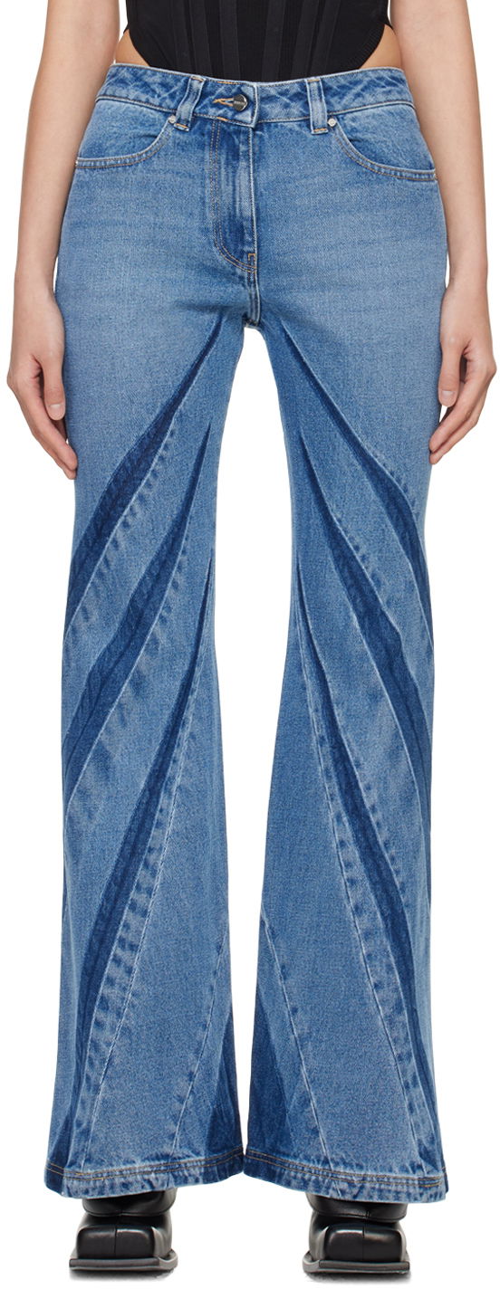 Jeans Dion Lee Darted Bootcut Jeans Blå | A2328PS24