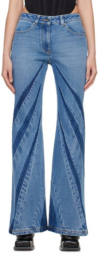 Darted Bootcut Jeans