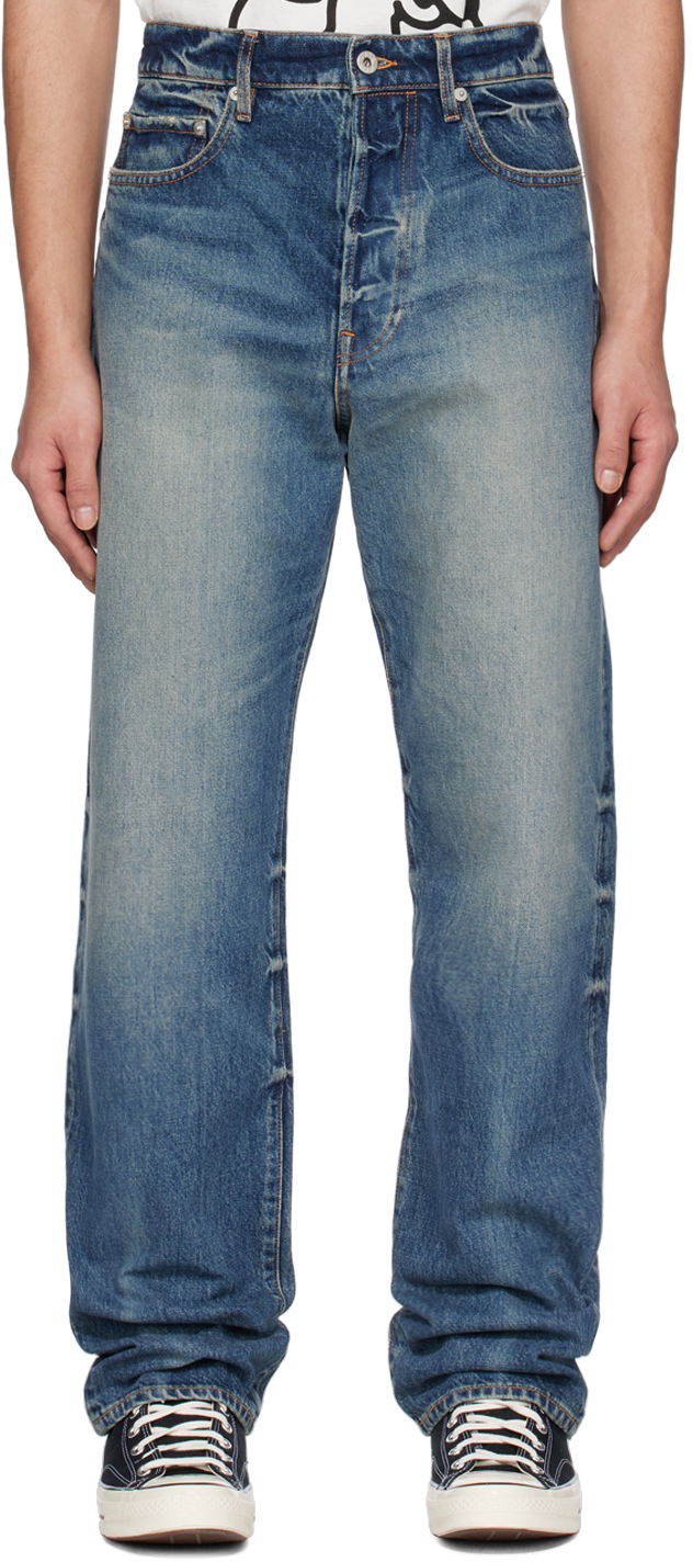 Jeans KENZO Paris Asagao Jeans Blå | FD55DP3316A3, 0
